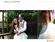 Tablet Screenshot of bellanottephoto.com